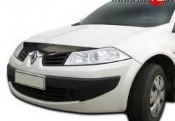 2 069 р. Дефлектор капота NovLine  Renault Megane ( седан,  универсал,  хэтчбэк 5 дв.) (2002-2009)  дорестайлинг,  дорестайлинг,  дорестайлинг,  рестайлинг,  рестайлинг,  рестайлинг  с доставкой в г. Новочеркасск. Увеличить фотографию 1