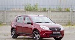 3 099 р. Молдинги дверей RA (Stepway, широкие, комплект)  Renault Sandero Stepway  (BS) (2010-2014) (Поверхность шагрень)  с доставкой в г. Новочеркасск. Увеличить фотографию 2