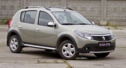 3 099 р. Молдинги дверей RA (узкие, комплект) Renault Sandero (BS) (2009-2014) (Поверхность шагрень)  с доставкой в г. Новочеркасск. Увеличить фотографию 2