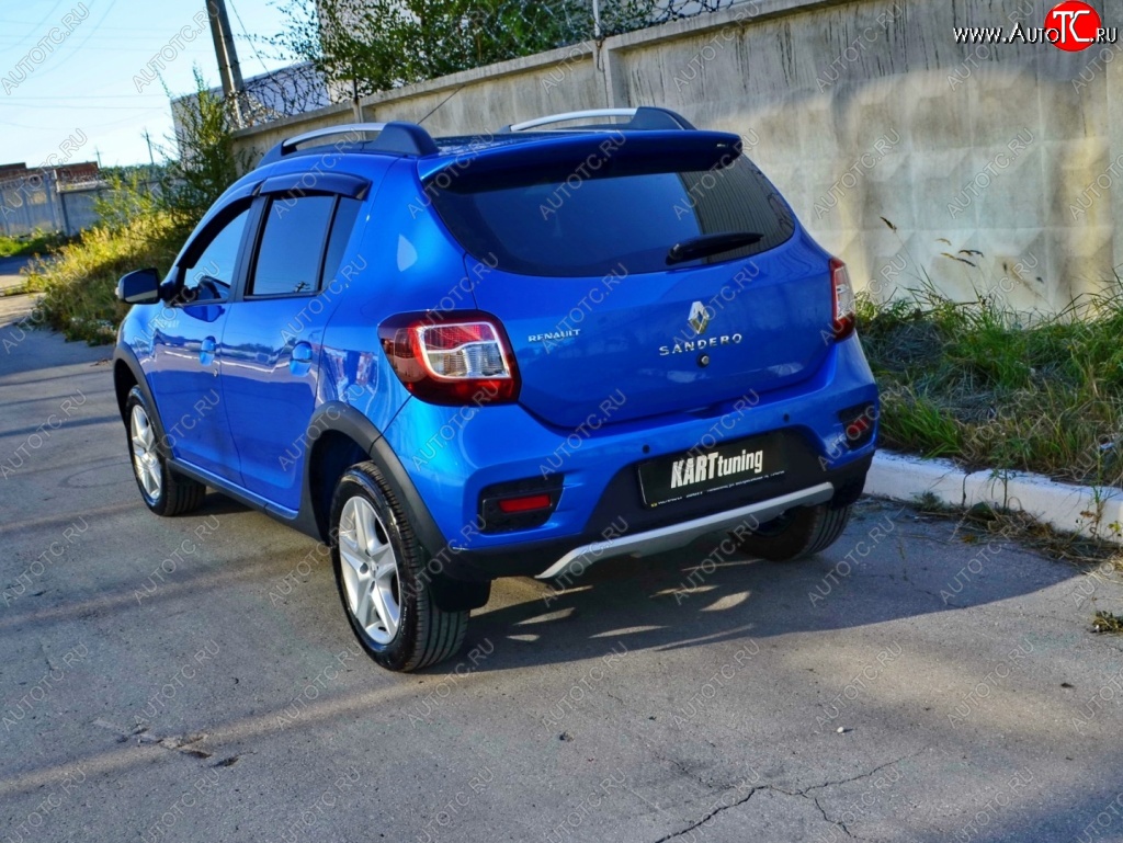 2 799 р. Спойлер на багажник KART Renault Sandero Stepway (B8) дорестайлинг (2014-2018) (Неокрашенный)  с доставкой в г. Новочеркасск