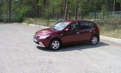 2 799 р. Низкая накладка Kart на передний бампер  Renault Sandero  (BS) (2009-2014) (Неокрашенная)  с доставкой в г. Новочеркасск. Увеличить фотографию 2