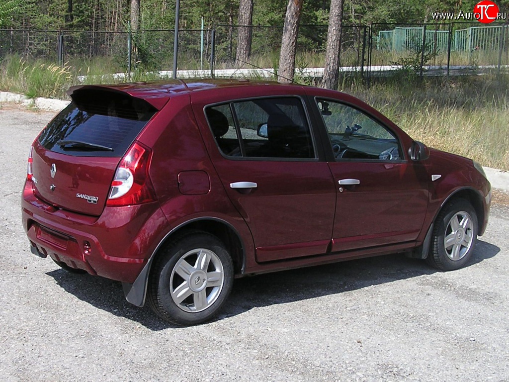 4 649 р. Спойлер Kart RS 2 Renault Sandero (BS) (2009-2014) (Неокрашенный)  с доставкой в г. Новочеркасск