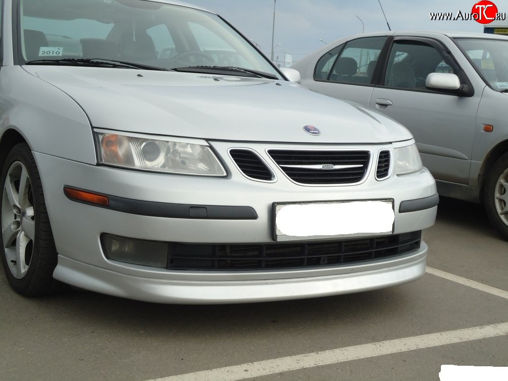 7 299 р. Накладка Sport на передний бампер SAAB 9-3 YS3F универсал дорестайлинг (2003-2007)  с доставкой в г. Новочеркасск