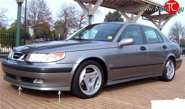 7 099 р. Накладка Sport на передний бампер SAAB 9-5 YS3E cедан дорестайлинг (1997-2001)  с доставкой в г. Новочеркасск