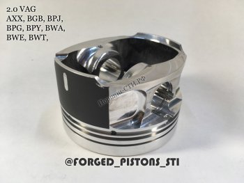 Поршни (VolksWagen 2,0 AXX (CR=10,5) кольца 1,2/1,5/2,0) СТИ Volkswagen Golf 5 хэтчбэк (2003-2009)  (диаметр поршня: 82,50 мм)