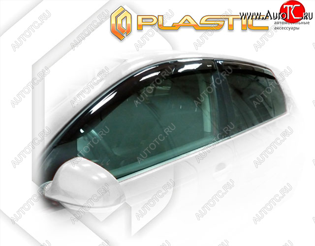 2 199 р. Дефлектора окон CA-Plastic  Volkswagen Golf  5 (2003-2009) хэтчбэк (Classic полупрозрачный, Без хром. молдинга)  с доставкой в г. Новочеркасск