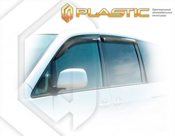 1 999 р. Ветровики дверей CA-Plastic  Toyota Voxy  минивэн (2001-2007) R60 дорестайлинг, R60 рестайлинг (Classic полупрозрачный, без хром. молдинга)  с доставкой в г. Новочеркасск. Увеличить фотографию 1