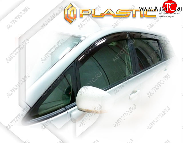 2 079 р. Дефлектора окон CA-Plastic  Toyota Wish  XE20 (2009-2017) дорестайлинг, рестайлинг (Classic полупрозрачный, Без хром. молдинга)  с доставкой в г. Новочеркасск