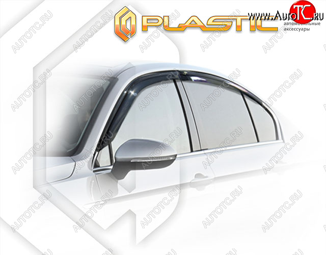 2 299 р. Дефлектора окон CA-Plastic  Volkswagen Passat  B8 (2015-2019) седан дорестайлинг (Classic полупрозрачный)  с доставкой в г. Новочеркасск