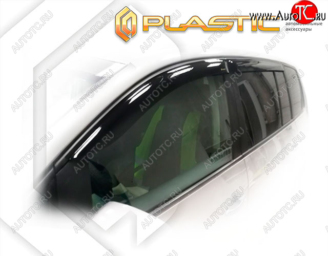 2 079 р. Дефлектора окон CA-Plastic  Volkswagen Touran  1T (2006-2010) 1-ый рестайлинг минивэн (Classic полупрозрачный, Без хром. молдинга)  с доставкой в г. Новочеркасск