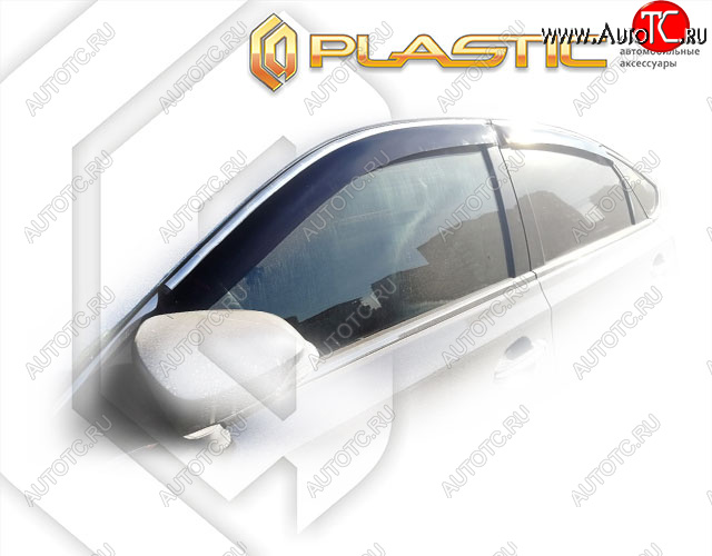 1 999 р. Дефлектора окон CA-Plastic  Toyota Avalon  4 (2012-2018) Правый руль, рестайлинг правый руль (Classic полупрозрачный, Без хром. молдинга)  с доставкой в г. Новочеркасск