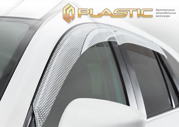 2 079 р. Ветровики дверей CA-Plastic  Hyundai Creta  SU (2020-2022) (Серия Art белая)  с доставкой в г. Новочеркасск. Увеличить фотографию 2