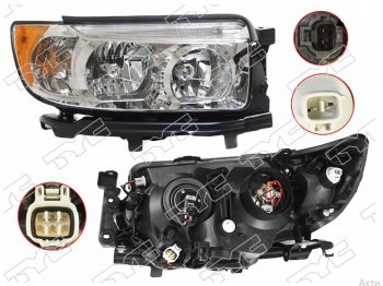 Правая фара (Евросвет) TYC Subaru Forester SG рестайлинг (2005-2008)