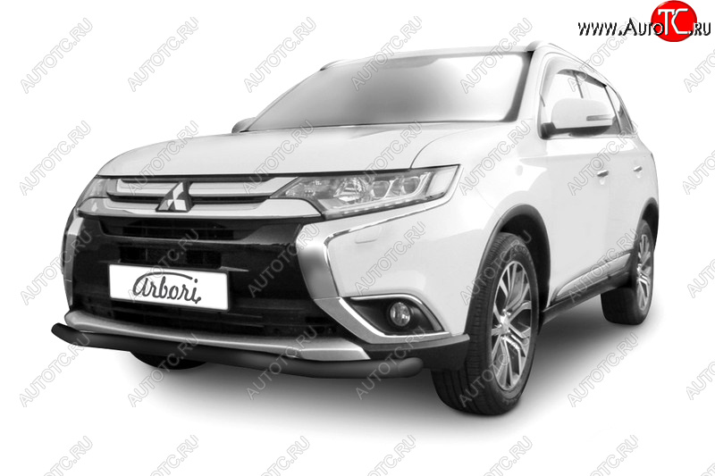 13 999 р. Защита переднего бампера (диаметр 57 мм) Arbori Mitsubishi Outlander GF 2-ой рестайлинг (2015-2018)  с доставкой в г. Новочеркасск