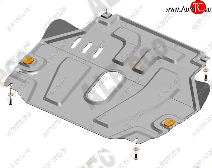 12 799 р. Защита картера двигателя и КПП Alfeco  Chevrolet Aveo  T300 (2011-2015) седан, хэтчбек (Алюминий 4 мм)  с доставкой в г. Новочеркасск