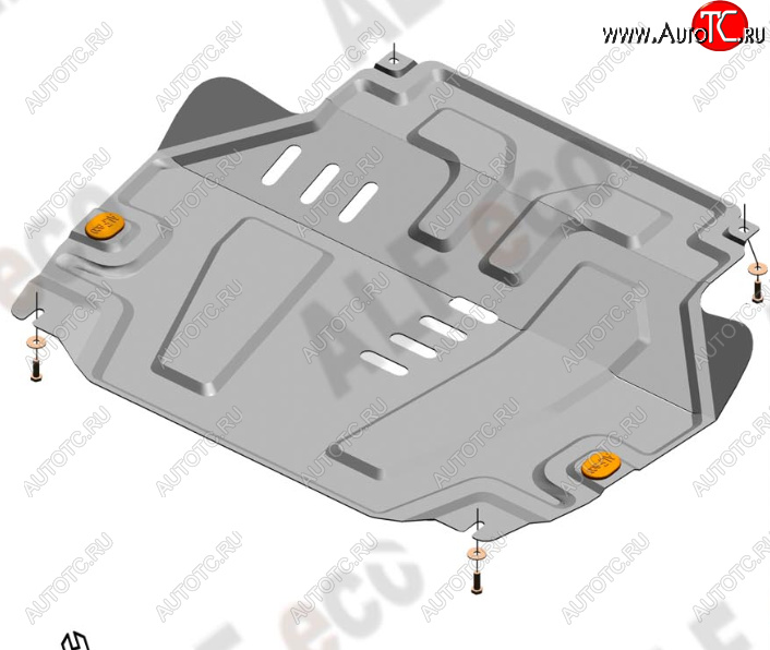 12 799 р. Защита картера двигателя и КПП (V-1,5) Alfeco  Chevrolet Cobalt (2011-2016) седан дорестайлинг (Алюминий 4 мм)  с доставкой в г. Новочеркасск