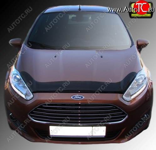 4 599 р. Дефлектор капота SIM Ford Fiesta 6 хэтчбэк 3 дв. рестайлинг (2012-2019)  с доставкой в г. Новочеркасск