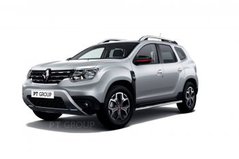 17 999 р. Защита порогов (прямая, Ø63 мм) Petroil Tuning  Renault Duster  HM (2020-2024) (полированная нержавейка)  с доставкой в г. Новочеркасск. Увеличить фотографию 1