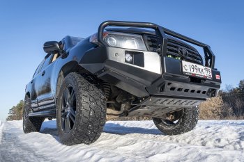 65 999 р. Бампер передний силовой РИФ  Toyota Land Cruiser  200 (2007-2015) дорестайлинг, 1-ый рестайлинг (С дополнительными фарами, защитной дугой и защитой бачка омывателя)  с доставкой в г. Новочеркасск. Увеличить фотографию 13