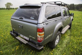 33 999 р. Бампер задний силовой РИФ Mazda BT-50 (2006-2011) (С квадратом под фаркоп)  с доставкой в г. Новочеркасск. Увеличить фотографию 2