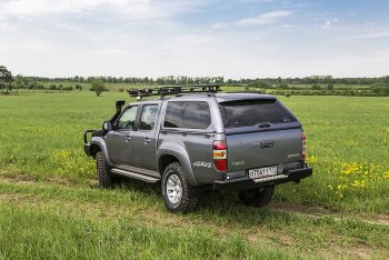 33 999 р. Бампер задний силовой РИФ Mazda BT-50 (2006-2011) (С квадратом под фаркоп)  с доставкой в г. Новочеркасск. Увеличить фотографию 3