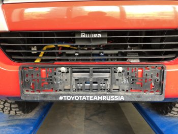 22 349 р. Площадка под лебёдку РИФ (в штатный бампер) Toyota Fortuner AN160 дорестайлинг (2015-2020)  с доставкой в г. Новочеркасск. Увеличить фотографию 4