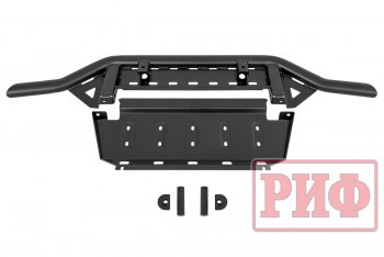 38 999 р. Бампер передний силовой РИФ Mitsubishi Pajero 4 V80 дорестайлинг (2006-2011) (Под площадку для лебёдки RIFPJR-30000 с защитой радиатора)  с доставкой в г. Новочеркасск. Увеличить фотографию 9