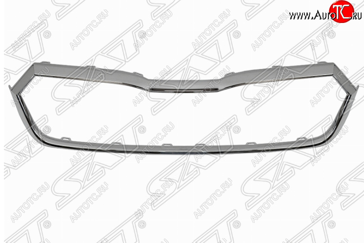 3 199 р. Молдинг решетки радиатора SAT (хром)  Skoda Octavia  А8 (2019-2022) лифтбэк  с доставкой в г. Новочеркасск