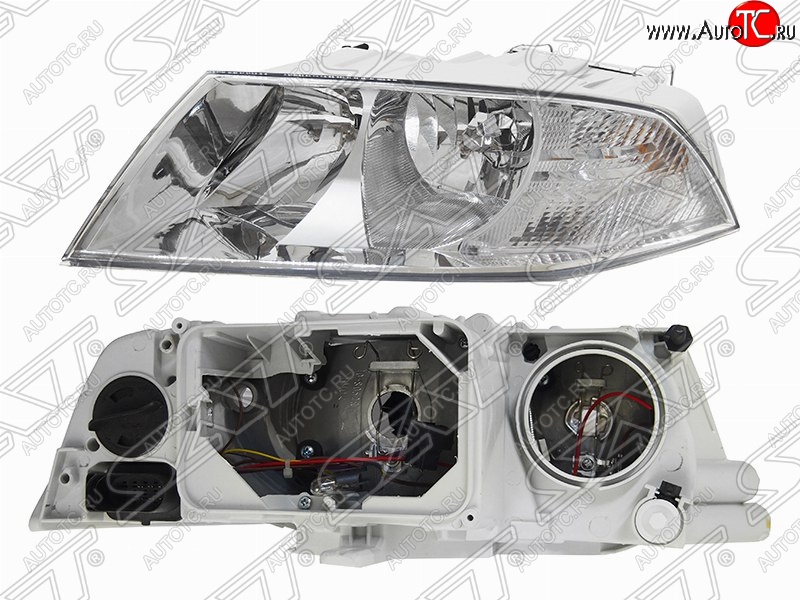 5 999 р. Левая фара передняя SAT  Skoda Octavia  A5 (2004-2008) дорестайлинг лифтбэк, дорестайлинг универсал  с доставкой в г. Новочеркасск