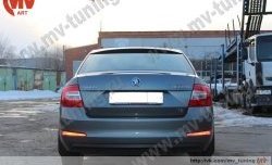 4 649 р. Козырёк на заднее стекло RS Skoda Octavia A7 дорестайлинг лифтбэк (2012-2017) (Неокрашенный)  с доставкой в г. Новочеркасск. Увеличить фотографию 3