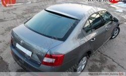 4 649 р. Козырёк на заднее стекло RS Skoda Octavia A7 дорестайлинг лифтбэк (2012-2017) (Неокрашенный)  с доставкой в г. Новочеркасск. Увеличить фотографию 2