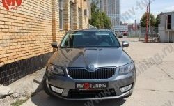 1 149 р. Комплект ресничек на фары Sport  Skoda Octavia  A7 (2012-2017) дорестайлинг лифтбэк, дорестайлинг универсал (Неокрашенные)  с доставкой в г. Новочеркасск. Увеличить фотографию 2