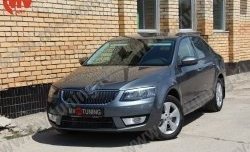 1 149 р. Комплект ресничек на фары Sport Skoda Octavia A7 дорестайлинг лифтбэк (2012-2017) (Неокрашенные)  с доставкой в г. Новочеркасск. Увеличить фотографию 3