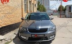 1 999 р. Вставки в нижнюю часть бампера в стиле RS Skoda Octavia A7 дорестайлинг лифтбэк (2012-2017) (Неокрашенные)  с доставкой в г. Новочеркасск. Увеличить фотографию 2