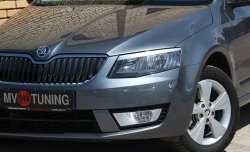 1 149 р. Комплект ресничек на фары Sport Skoda Octavia A7 дорестайлинг лифтбэк (2012-2017) (Неокрашенные)  с доставкой в г. Новочеркасск. Увеличить фотографию 1