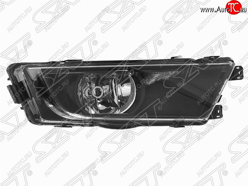 1 779 р. Правая противотуманная фара SAT (черная)  Skoda Octavia  A7 (2012-2017) дорестайлинг лифтбэк, дорестайлинг универсал  с доставкой в г. Новочеркасск