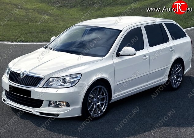 6 199 р. Накладка на передний бампер NEO Skoda Octavia A5 рестайлинг универсал (2008-2013) (Неокрашенная)  с доставкой в г. Новочеркасск