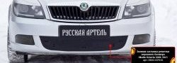 1 059 р. Зимняя заглушка решетки переднего бампера РА Skoda Octavia A5 рестайлинг универсал (2008-2013)  с доставкой в г. Новочеркасск. Увеличить фотографию 2