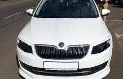 5 999 р. Накладка на передний бампер CT Skoda Octavia A7 дорестайлинг универсал (2012-2017) (Неокрашенная)  с доставкой в г. Новочеркасск. Увеличить фотографию 2