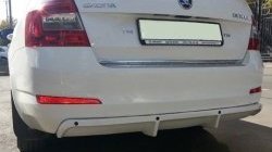 5 999 р. Накладка на задний бампер CT  Skoda Octavia  A7 (2012-2017) дорестайлинг лифтбэк, дорестайлинг универсал (Неокрашенная)  с доставкой в г. Новочеркасск. Увеличить фотографию 3