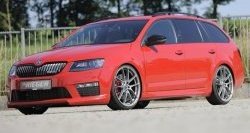 6 999 р. Пороги накладки R-Style Skoda Octavia A7 дорестайлинг универсал (2012-2017) (Неокрашенные)  с доставкой в г. Новочеркасск. Увеличить фотографию 4