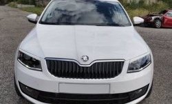 1 199 р. Реснички на фары CT Skoda Octavia A7 дорестайлинг лифтбэк (2012-2017) (Неокрашенные)  с доставкой в г. Новочеркасск. Увеличить фотографию 2