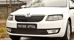 819 р. Реснички на фары RA  Skoda Octavia  A7 (2012-2017) дорестайлинг лифтбэк, дорестайлинг универсал (Неокрашенные)  с доставкой в г. Новочеркасск. Увеличить фотографию 3