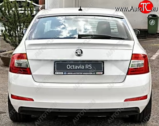 2 949 р. Лип спойлер CT  Skoda Octavia  A7 (2012-2020) дорестайлинг лифтбэк, рестайлинг лифтбэк (Неокрашенный)  с доставкой в г. Новочеркасск