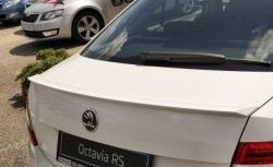 3 499 р. Лип спойлер CT  Skoda Octavia  A7 (2012-2020) дорестайлинг лифтбэк, рестайлинг лифтбэк (Неокрашенный)  с доставкой в г. Новочеркасск. Увеличить фотографию 1