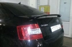 3 699 р. Лип спойлер RS Style  Skoda Octavia  A7 (2012-2020) дорестайлинг лифтбэк, рестайлинг лифтбэк (Неокрашенный)  с доставкой в г. Новочеркасск. Увеличить фотографию 3