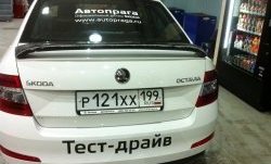 2 649 р. Спойлер LitCompany  Skoda Octavia  A7 (2012-2020) дорестайлинг лифтбэк, рестайлинг лифтбэк (Неокрашенный)  с доставкой в г. Новочеркасск. Увеличить фотографию 6