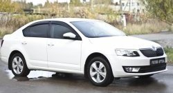 979 р. Зимняя заглушка решетки переднего бампера РА  Skoda Octavia  A7 (2012-2020) дорестайлинг лифтбэк, дорестайлинг универсал, рестайлинг универсал  с доставкой в г. Новочеркасск. Увеличить фотографию 3