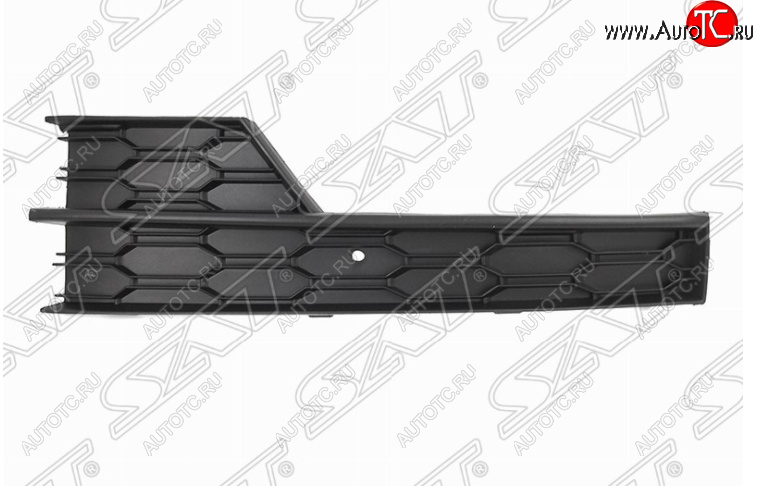 689 р. Левая решетка в передний бампер SAT (под ПТФ)  Skoda Octavia  A7 (2016-2020) рестайлинг лифтбэк, рестайлинг универсал  с доставкой в г. Новочеркасск