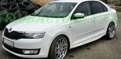 6 249 р. Пороги накладки CT Skoda Rapid NH3 дорестайлинг лифтбэк (2012-2017) (Неокрашенные)  с доставкой в г. Новочеркасск. Увеличить фотографию 2